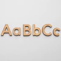 Maple Wood Alphabet Set