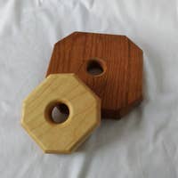 Natural Wooden Rings Stacker Toy