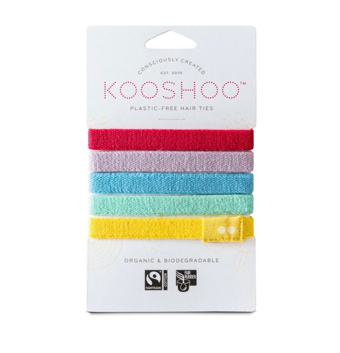 Organic Plastic-Free Hair Ties (multiple color options)